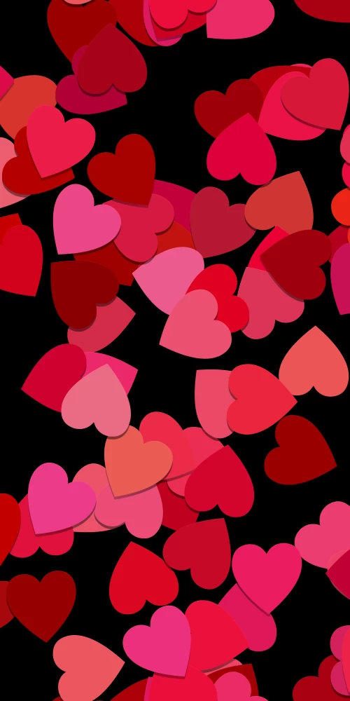 Love hearts, Red hearts, Girly backgrounds, 5K