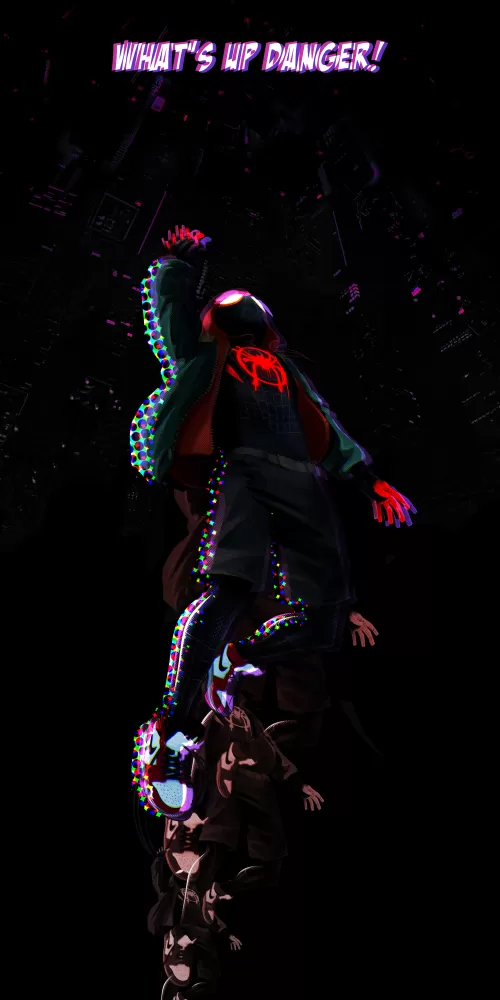 Miles Morales, Spider-Man: Into the Spider-Verse, Black background