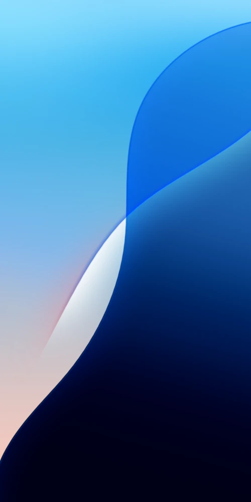 iOS 18, Blue theme, Light Mode wallpaper