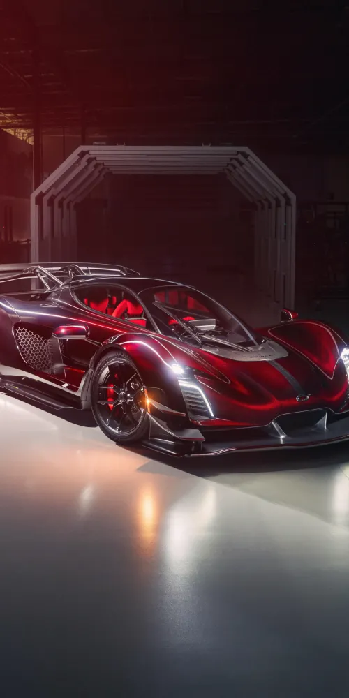 Czinger 21C wallpaper, Red hypercar, Phone wallpaper, Hexagon tunnel, 2026