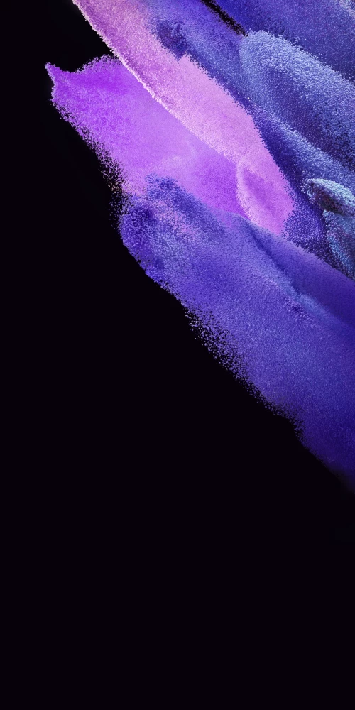 Samsung Galaxy S21, Stock, AMOLED, Particles, Purple, Pink, Black background