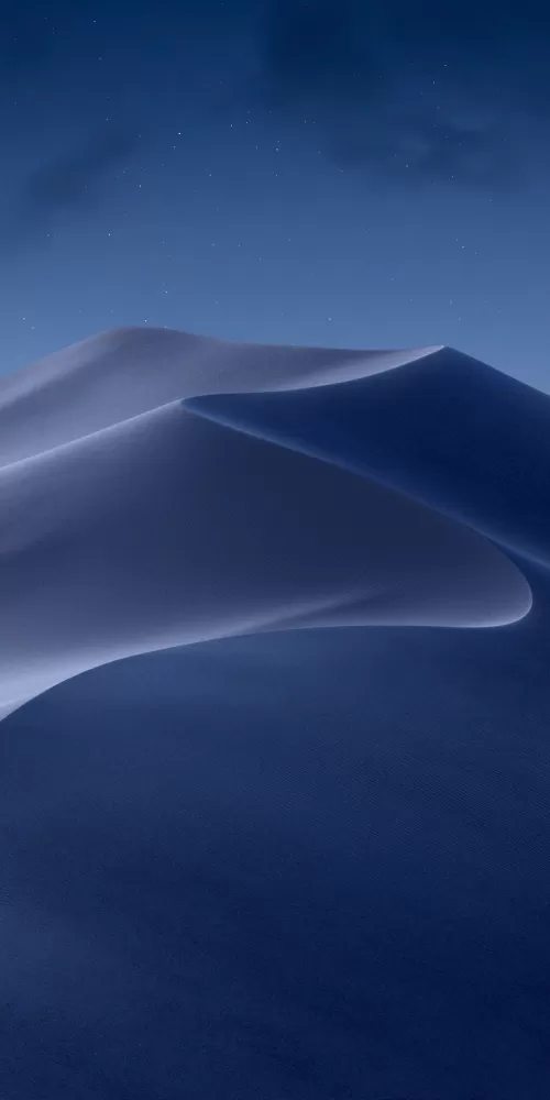 macOS Mojave, Sand Dunes, Mojave Desert, California, Night, Dark, Moon light, 5K, Stock, Aesthetic