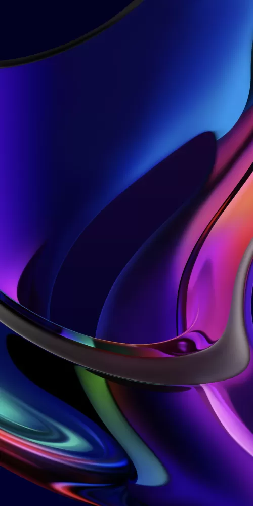 Iridescence, macOS Big Sur, MacBook Pro, Multicolor, Dark, Glossy, Stock, 5K