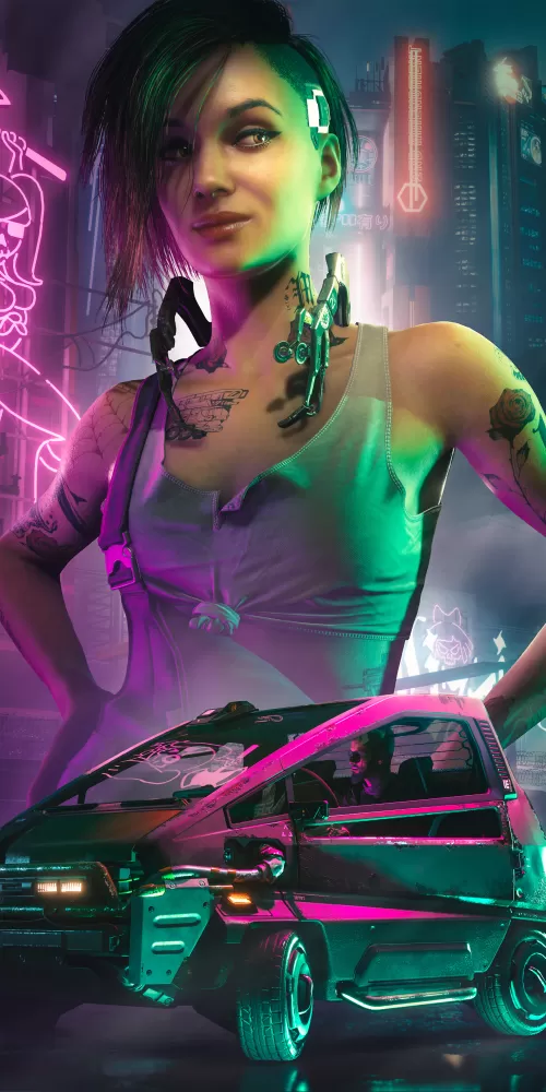 Judy Alvarez phone background, Cyberpunk 2077, Cyberpunk girl