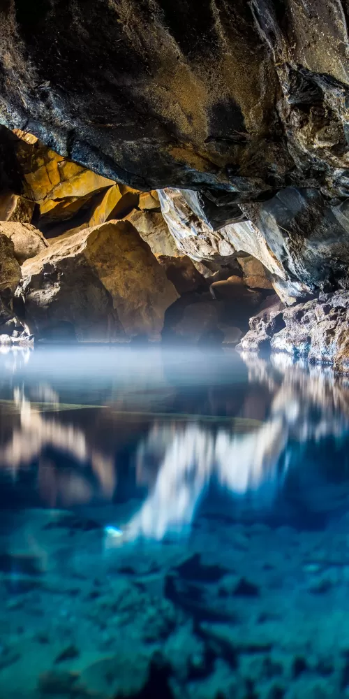 Grjótagjá, Lava Cave, Iceland, Hot Spring, Natural Phenomena, Famous Place, Tourist attraction, 5K